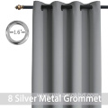 Grey Blackout Curtains 72 Inch Long